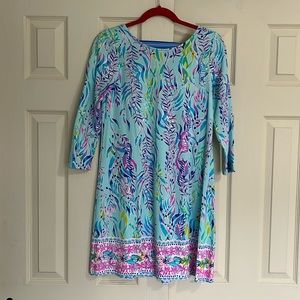 Lilly Pulitzer Ophelia dress in blue oasis